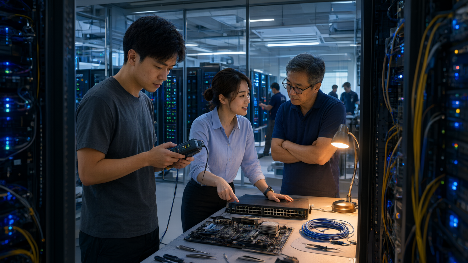 LEWIN乐玩数字化体育数据中心与技术研发团队工作场景